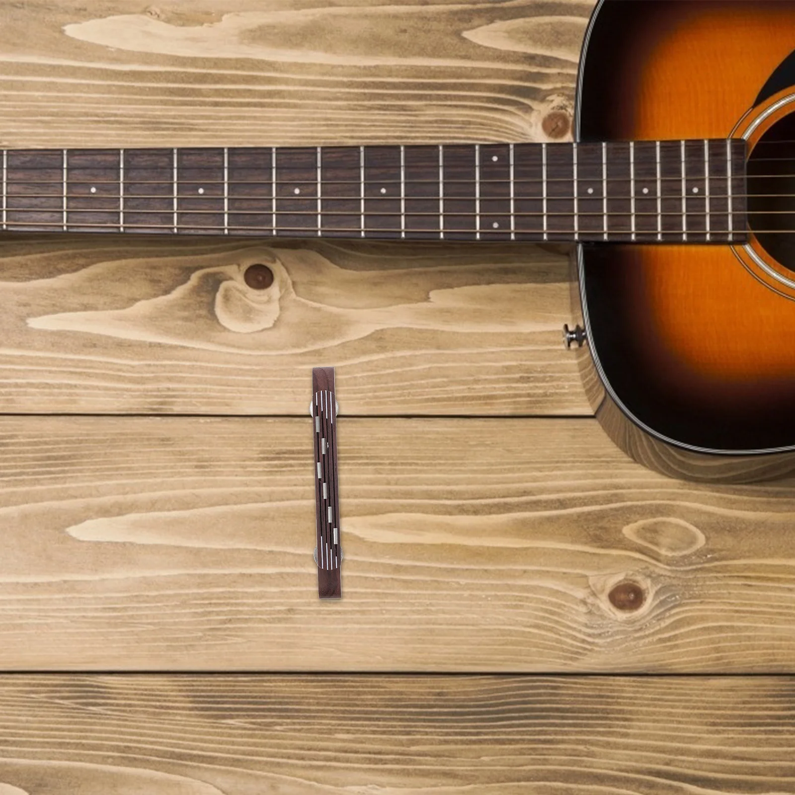 Jazz Guitar Bridge Floating Adjustable Height Ebony Machined for 6 String 12 String Acoustic Guitar Bridge Parts 
Jazz Guitar Bridge Floating Adjustable Height Ebony Machined for 6 String 12 String Acoustic Guitar Bridge Parts