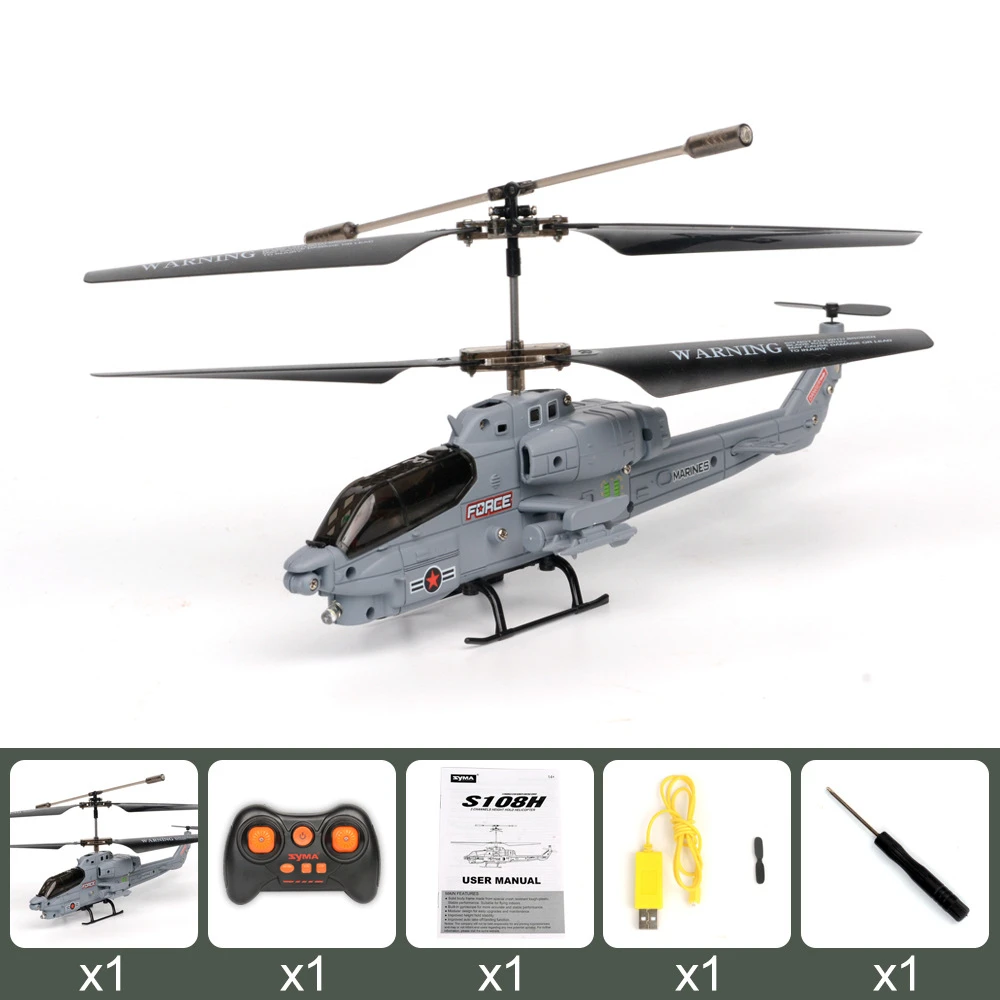 SYMA S108H 2.4G 3CH Altitude Hold One Key Take Off/Landing RC Helicopter RTF
SYMA S108H 2.4G 3CH Altitude Hold One Key Take Off/Landing RC Helicopter RTF