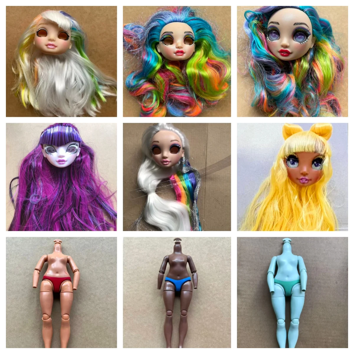 Rainbow Doll Body Collectible Colorful Figures - White Brown Black Beige Skin Options Available for Doll Making Toys
Rainbow Doll Body Collectible Colorful Figures - White Brown Black Beige Skin Options Available for Doll Making Toys