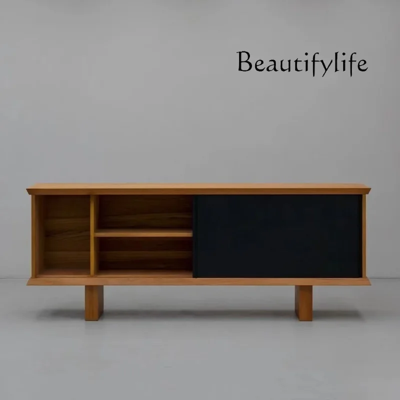 Nordic modern floor-to-ceiling solid wood paint side cabinet
Nordic modern floor-to-ceiling solid wood paint side cabinet