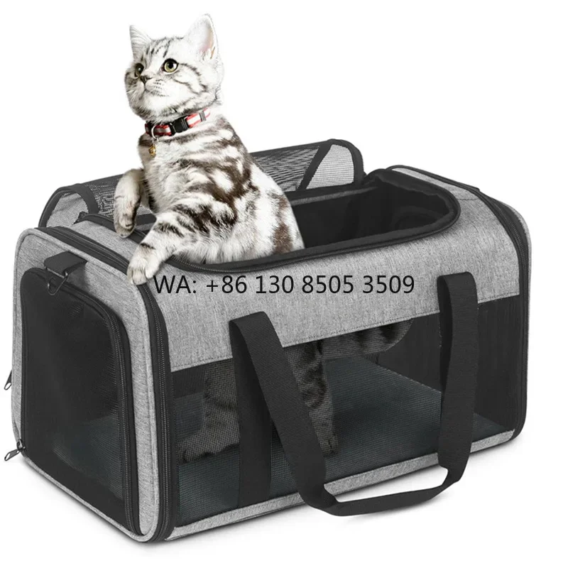 Pet Carrier Airline Approved Cat Carrying Case Portable and Breathable Pet Cat Travel Carrier Bag
Pet Carrier Airline Approved Cat Carrying Case Portable and Breathable Pet Cat Travel Carrier Bag