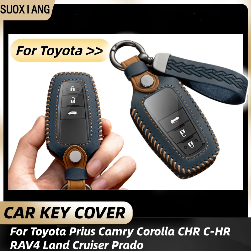 Car Key Case Protector Leather Key Shell Cover Auto Accessories For Toyota Prius Camry Corolla C-HR CHR RAV4 Prado 2018 2022
Car Key Case Protector Leather Key Shell Cover Auto Accessories For Toyota Prius Camry Corolla C-HR CHR RAV4 Prado 2018 2022