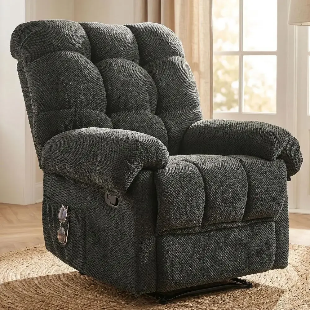 Recliner Chair for Elderly Seniors Adults, Overstuffed Manual Recliner, Ergonomic Back Pain Relief w Pockets, Reading Apt Bedro
Recliner Chair for Elderly Seniors Adults, Overstuffed Manual Recliner, Ergonomic Back Pain Relief w Pockets, Reading Apt Bedro