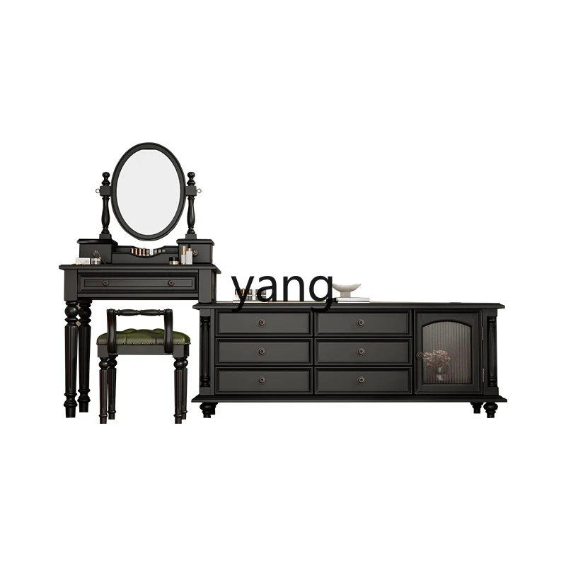 LH French retro retractable dresser multifunctional solid wood desk corner makeup table
LH French retro retractable dresser multifunctional solid wood desk corner makeup table