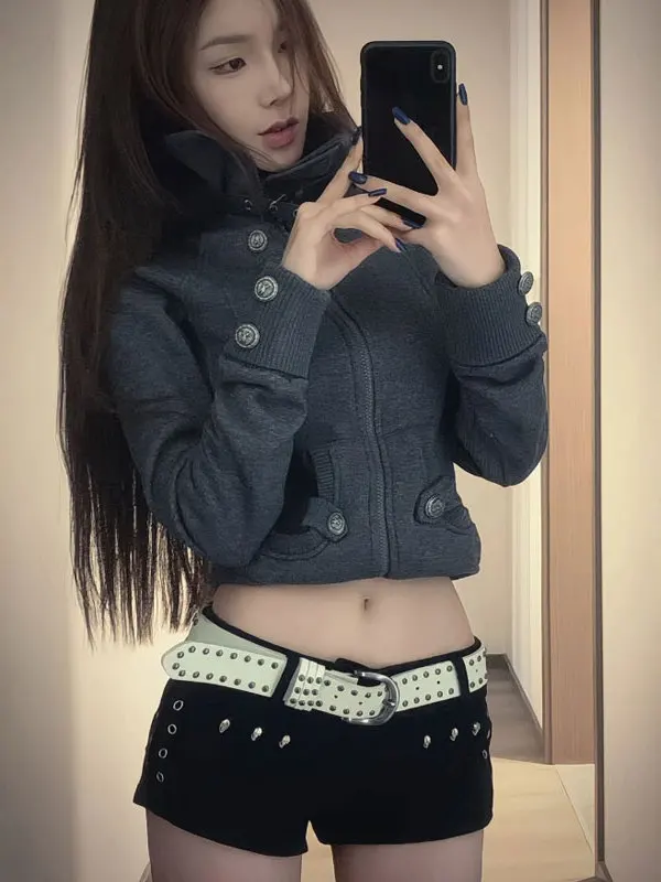 Retro Sli Slim Fit High Collar ort Jaet Faionable Unique Winter Outerwear for Small Figures Warmth Guaranteed
Retro Sli Slim Fit High Collar ort Jaet Faionable Unique Winter Outerwear for Small Figures Warmth Guaranteed