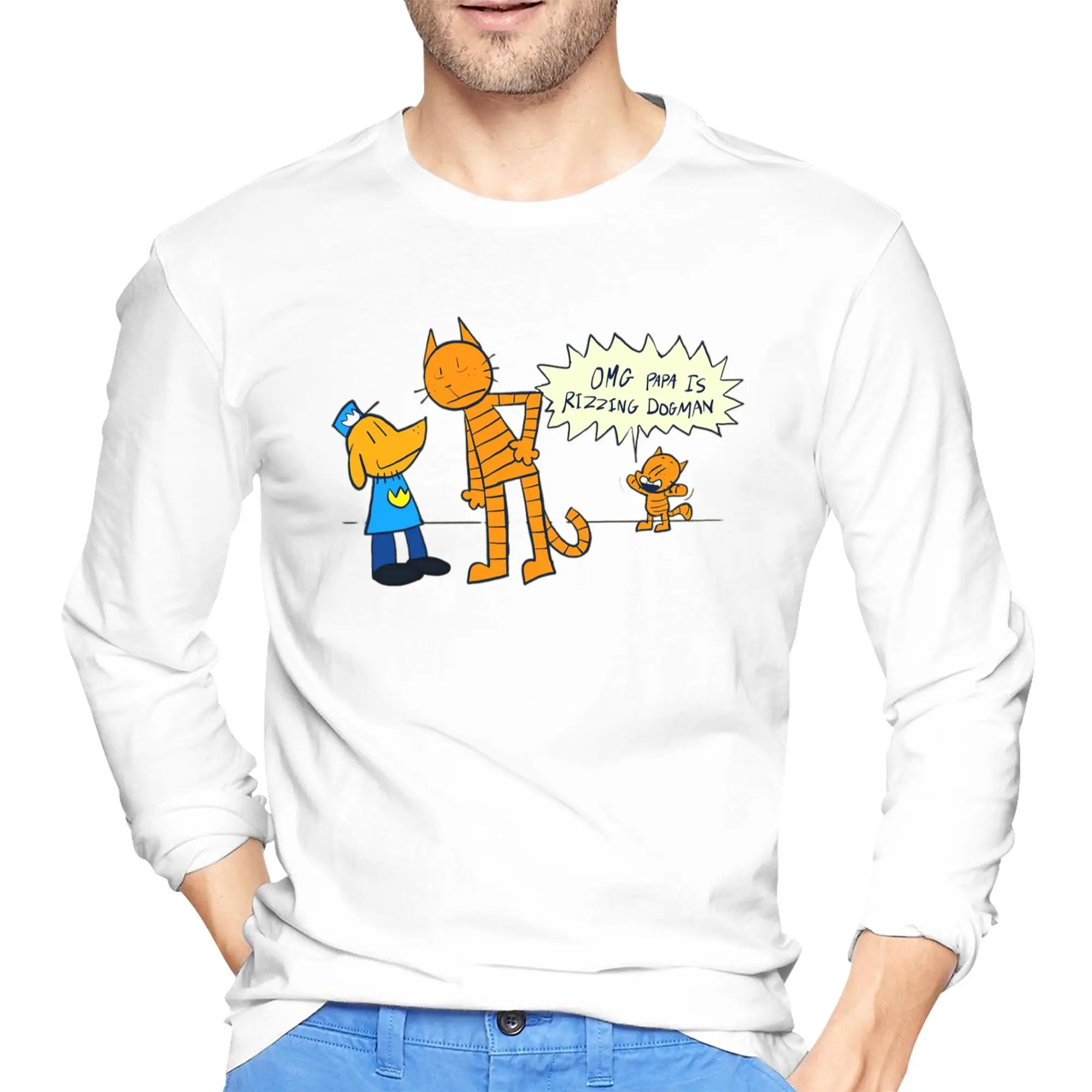 Dog Man Lil Petey And Big Petey Fan Art Men's Long Sleeved T-shirt Fashion Round Neck T shirts Spring and Autumn Men tops
Dog Man Lil Petey And Big Petey Fan Art Men's Long Sleeved T-shirt Fashion Round Neck T shirts Spring and Autumn Men tops