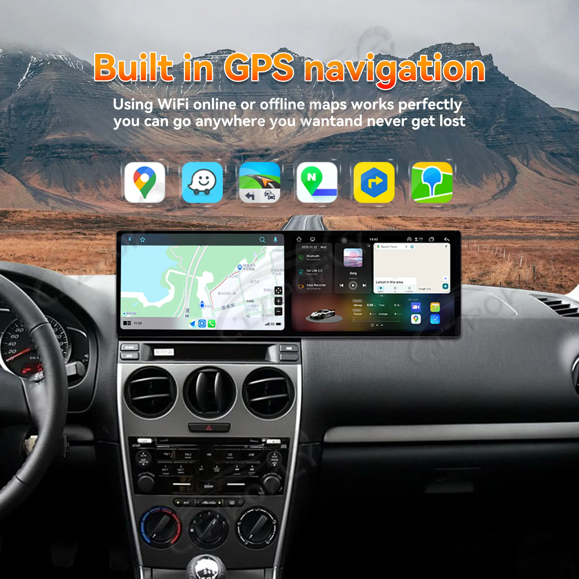 Автомобильный радиоприемник Carplay с двойным экраном 10,1 дюйма для Mazda 6 2004-2015 Android 15, мультимедийный плеер, GPS-навигация, авто DSP
Автомобильный радиоприемник Carplay с двойным экраном 10,1 дюйма для Mazda 6 2004-2015 Android 15, мультимедийный плеер, GPS-навигация, авто DSP