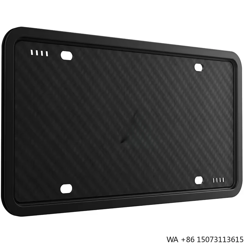 Silicone Car Number Plate Holders Black Covers Car License Plate Frame