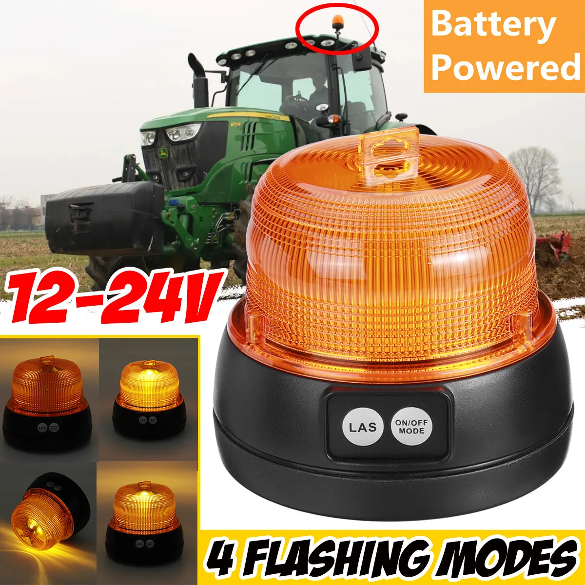 16 LED 4 Modes Flashing Emergency Warning Light Amber Warning Lights 12-24V With Magnetic Battery Poewered For Forklift Trucks
16 LED 4 Modes Flashing Emergency Warning Light Amber Warning Lights 12-24V With Magnetic Battery Poewered For Forklift Trucks