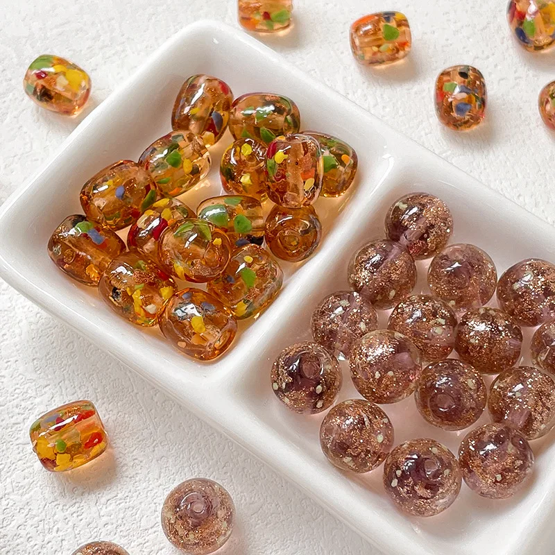 10 шт./лот, смешанные светящиеся стеклянные бусины в горошек, золотая фольга с прямым отверстием, свободные бусины для изготовления очаровательных браслетов, ожерелья, аксессуары
10 шт./лот, смешанные светящиеся стеклянные бусины в горошек, золотая фольга с прямым отверстием, свободные бусины для изготовления очаровательных браслетов, ожерелья, аксессуары