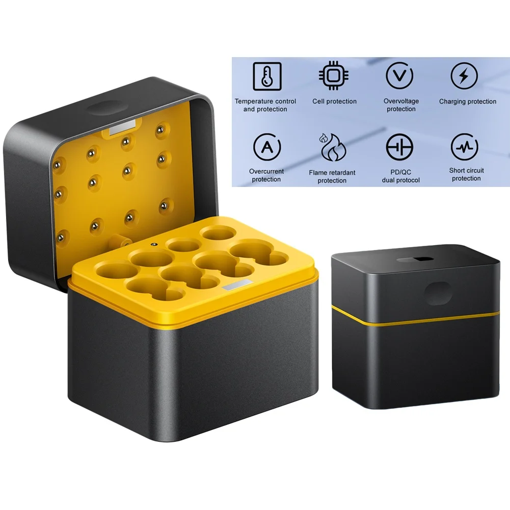 Charging Stations AA AAA Charger Fast Charging Case Batteries Input Power USB-C 5V 3A For AAA Lithium Batteries
Charging Stations AA AAA Charger Fast Charging Case Batteries Input Power USB-C 5V 3A For AAA Lithium Batteries