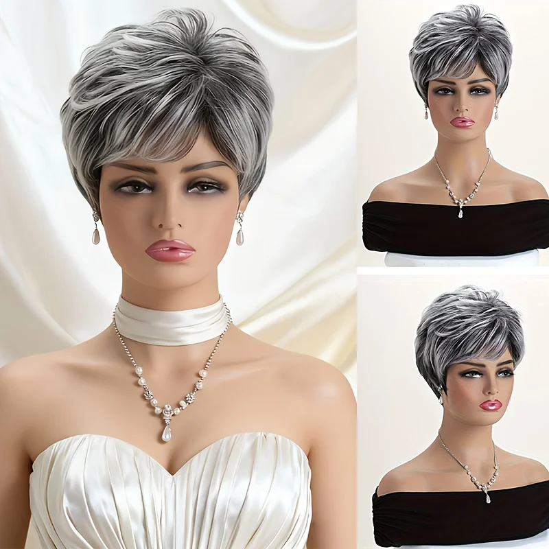 9.8-inch Women's Ombre Black Loose Wavy Synthetic Wig, Suitable for Daily Wear and Cosplay, Mother's Day Gift
9.8-inch Women's Ombre Black Loose Wavy Synthetic Wig, Suitable for Daily Wear and Cosplay, Mother's Day Gift