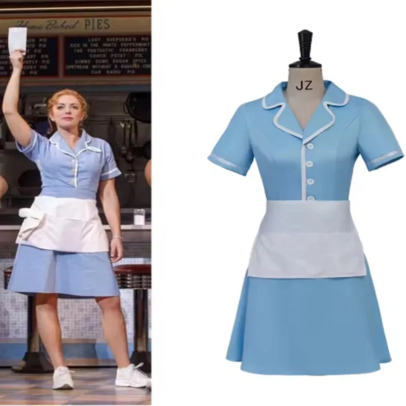 Musical Waitress To Feature Cosplay Costume Blue Maid Dress Adult Women Broadway Musical Waitress Cosplay Dress
Musical Waitress To Feature Cosplay Costume Blue Maid Dress Adult Women Broadway Musical Waitress Cosplay Dress