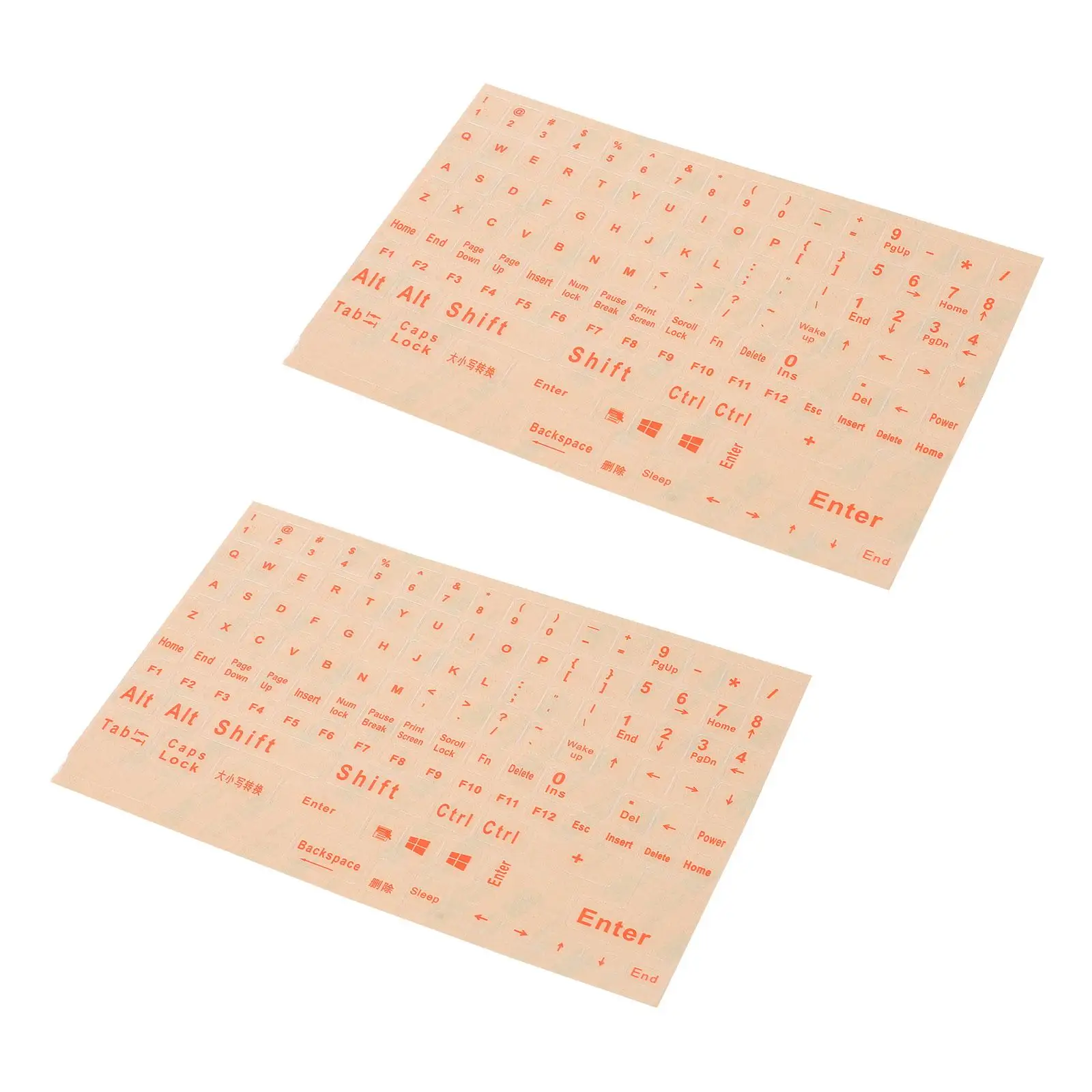 2 Sheets Keyboard Stickers Clear Wear Resistant English Alphabet Laptop Notebook Desktop Replacement Adhesive Backing Easy Paste
2 Sheets Keyboard Stickers Clear Wear Resistant English Alphabet Laptop Notebook Desktop Replacement Adhesive Backing Easy Paste