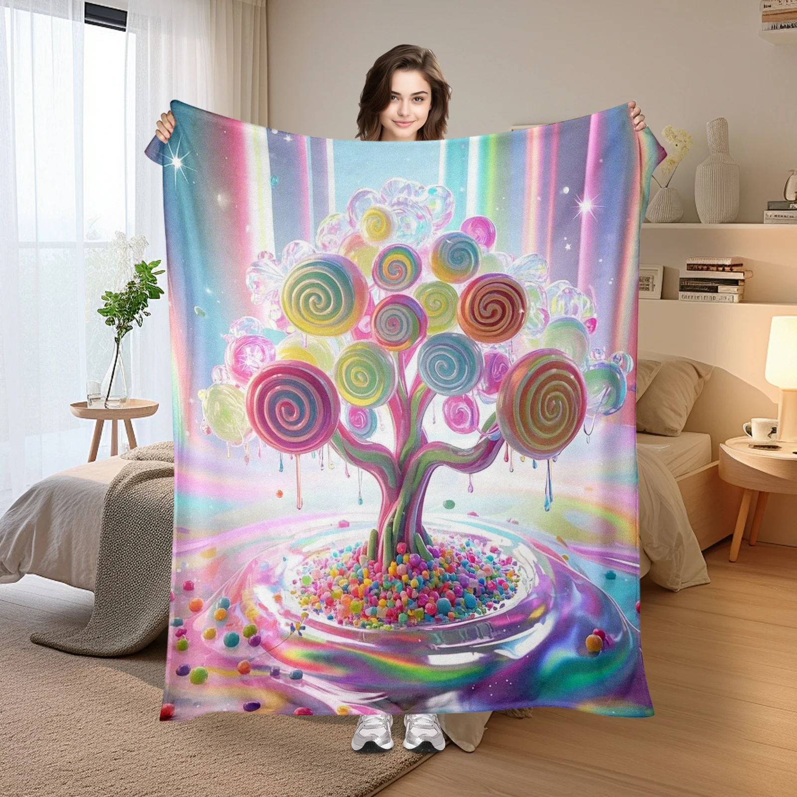 Candy Tree Waterfall Neon Lollipop Blanket For Bold Home Decor And Playful Artistic Design Inspiration
Candy Tree Waterfall Neon Lollipop Blanket For Bold Home Decor And Playful Artistic Design Inspiration