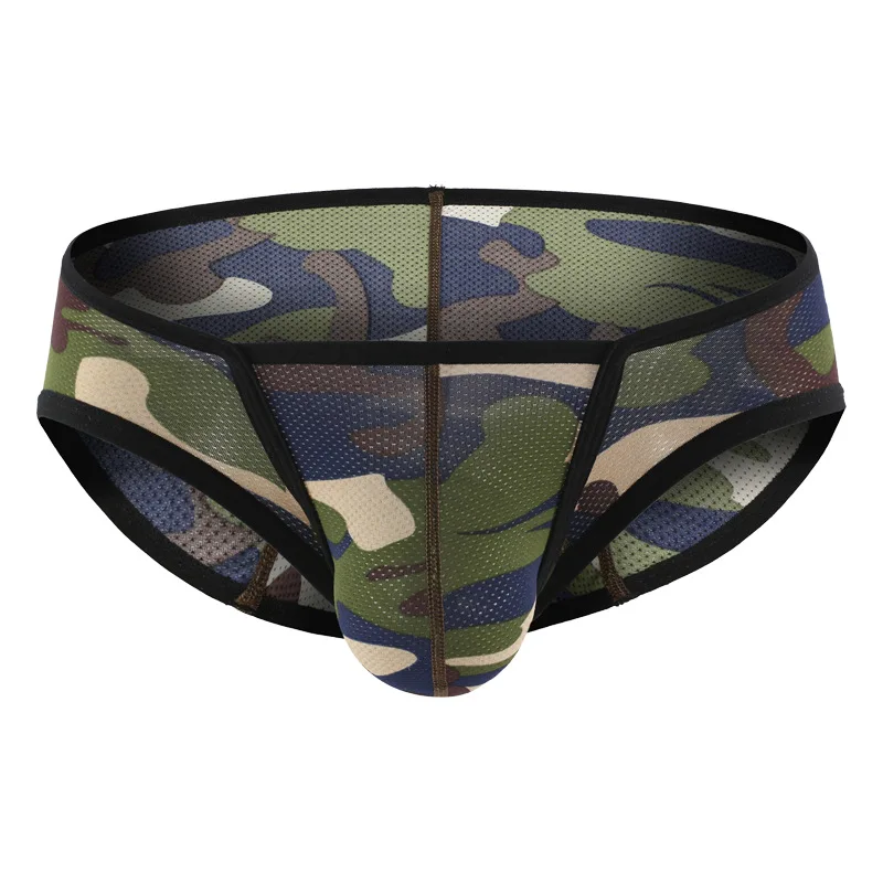Men Briefs Camouflage Printed Underwear Low Waist Mesh Breathable 3d Pouch Panties Skinny Lingerie Underpants Bikini Slip Homme
Men Briefs Camouflage Printed Underwear Low Waist Mesh Breathable 3d Pouch Panties Skinny Lingerie Underpants Bikini Slip Homme