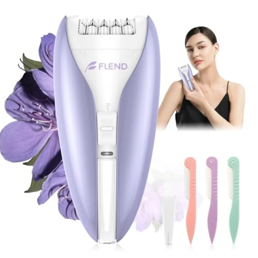 Epilator for Women, Silent Facial Hair Removal Device, Smooth Glide Tech 2 Speeds and 36 Tweezers Gentle Efficient Hair Removal
Epilator for Women, Silent Facial Hair Removal Device, Smooth Glide Tech 2 Speeds and 36 Tweezers Gentle Efficient Hair Removal