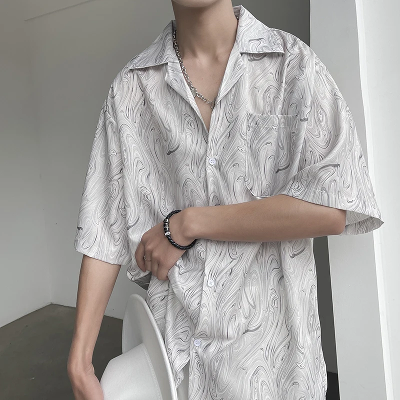Vintage Printed Lapel Button All-match Shirts Men's Clothing 2023 Summer New Loose Casual Tops Half Sleeve Korean Blouses Y92
Vintage Printed Lapel Button All-match Shirts Men's Clothing 2023 Summer New Loose Casual Tops Half Sleeve Korean Blouses Y92