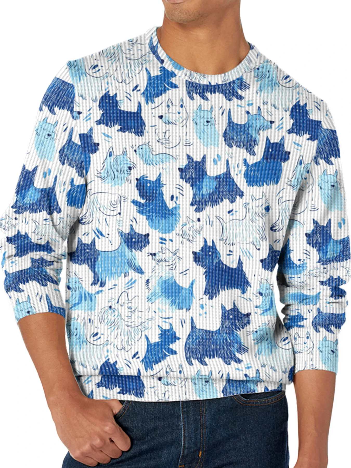 Vibrant Animal Graphic Print Sweatshirt Colorful Birds Ducks Cats Dogs Patterned Long-Sleeve Crewneck Vintage Streetwear Trend
Vibrant Animal Graphic Print Sweatshirt Colorful Birds Ducks Cats Dogs Patterned Long-Sleeve Crewneck Vintage Streetwear Trend