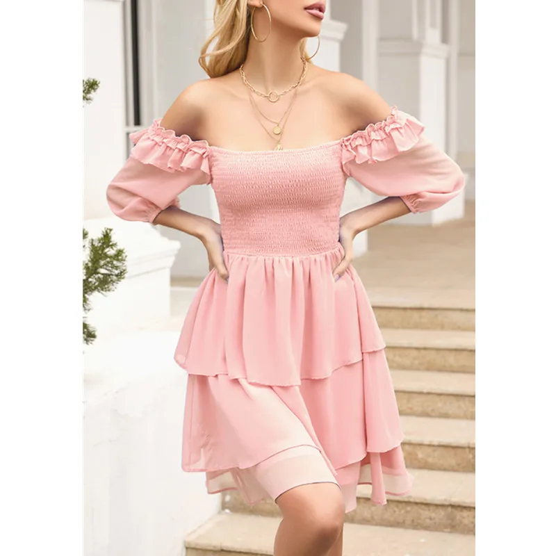 Dresses for Women 2023 New Square Neck Pleated Chiffon Dress Ruffle Mini Long Bubble Sleeve Wedding Party Evening Dresses
Dresses for Women 2023 New Square Neck Pleated Chiffon Dress Ruffle Mini Long Bubble Sleeve Wedding Party Evening Dresses