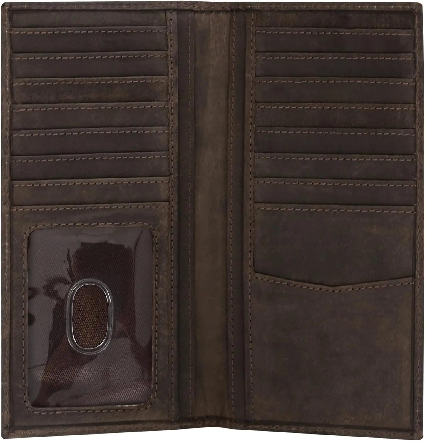 Genuine Leather Long Wallet - RFID Blocking Rodeo Checkbook Wallet, Slim Western Bifold with 16 Card Slots & ID Window
Genuine Leather Long Wallet - RFID Blocking Rodeo Checkbook Wallet, Slim Western Bifold with 16 Card Slots & ID Window