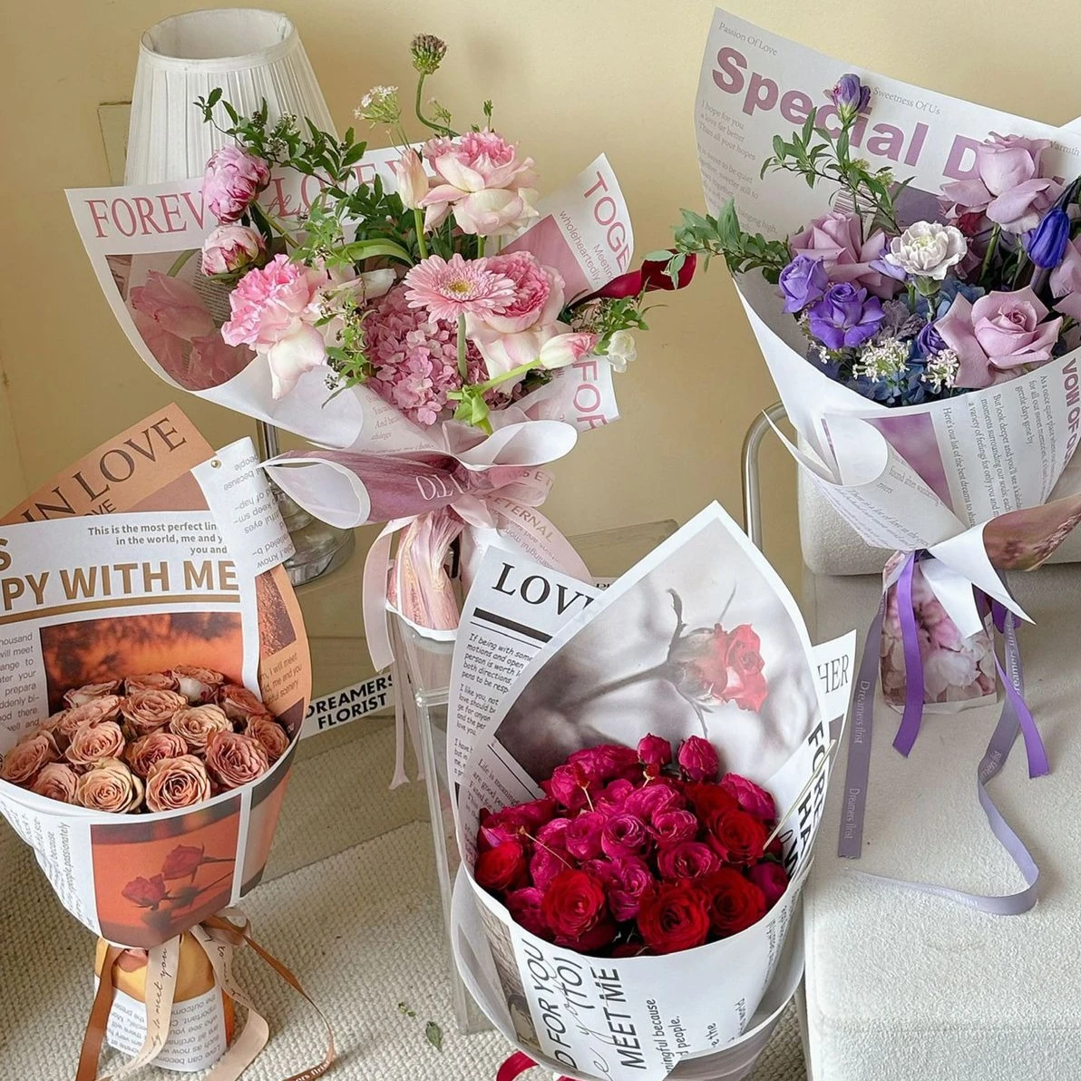 Hand Packaged Flowers Decorative Paper Gift Thickening Flower Bundle Kraft Paper Size 50x38cm Halloween Wedding Anniversary
Hand Packaged Flowers Decorative Paper Gift Thickening Flower Bundle Kraft Paper Size 50x38cm Halloween Wedding Anniversary