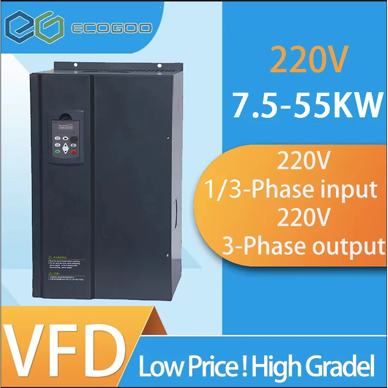 220V 7.5-55KW Frequency Adjustable Single Phase Input Three Phase Output Energy Saving Voltage Vector Control Speed Regulation
220V 7.5-55KW Frequency Adjustable Single Phase Input Three Phase Output Energy Saving Voltage Vector Control Speed Regulation