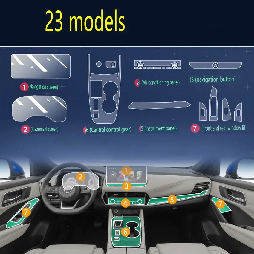 For Nissan Qashqai Tpu Transparent Protector Film Interior Interior Sticker Center Control Navigator Screen Door Car Accessories
For Nissan Qashqai Tpu Transparent Protector Film Interior Interior Sticker Center Control Navigator Screen Door Car Accessories
