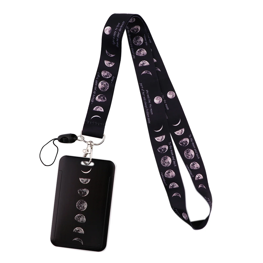 CB519 Moon Creative Black Lanyard Badges ID Lanyards Cell Phone Rope Key Lanyard Neck Straps Office Accessories
CB519 Moon Creative Black Lanyard Badges ID Lanyards Cell Phone Rope Key Lanyard Neck Straps Office Accessories
