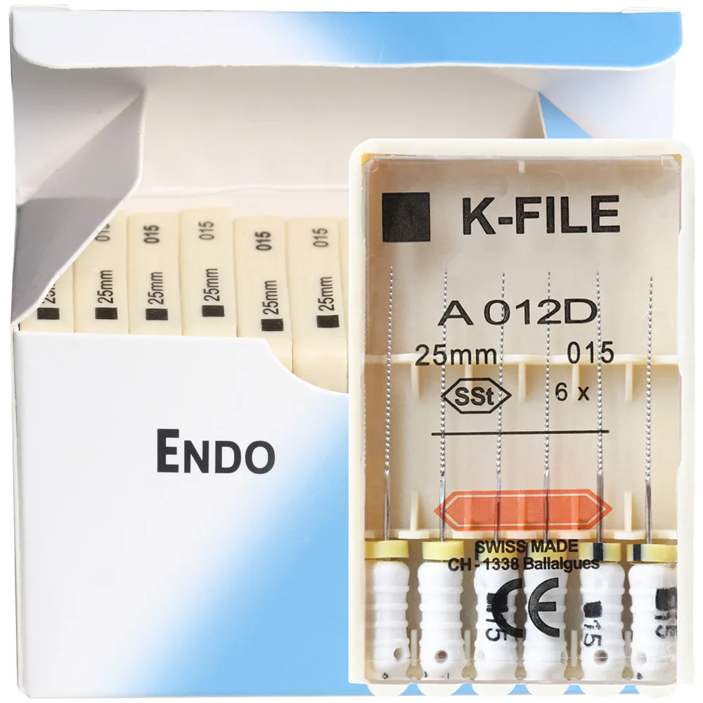 10 Packs Dental K-FILE 21/25/31mm SSt Root Canal K Files Minimal Ledging Endodontics Finger Endo Hand Use Dentistry Supplies
10 Packs Dental K-FILE 21/25/31mm SSt Root Canal K Files Minimal Ledging Endodontics Finger Endo Hand Use Dentistry Supplies