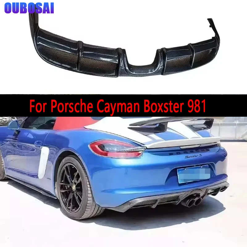 For Porsche Cayman Boxster 981 Carbon Fiber Car Rear Bumper Diffuser Rear Splitters Spoiler Back lip body kit
For Porsche Cayman Boxster 981 Carbon Fiber Car Rear Bumper Diffuser Rear Splitters Spoiler Back lip body kit