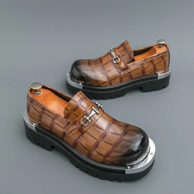 Retro Men's Chunky Sole Shoes Patent Leather Elevator Oxfords Casual Big Size Fashion Sneakers for Men Height Increasing Shoes
Retro Men's Chunky Sole Shoes Patent Leather Elevator Oxfords Casual Big Size Fashion Sneakers for Men Height Increasing Shoes