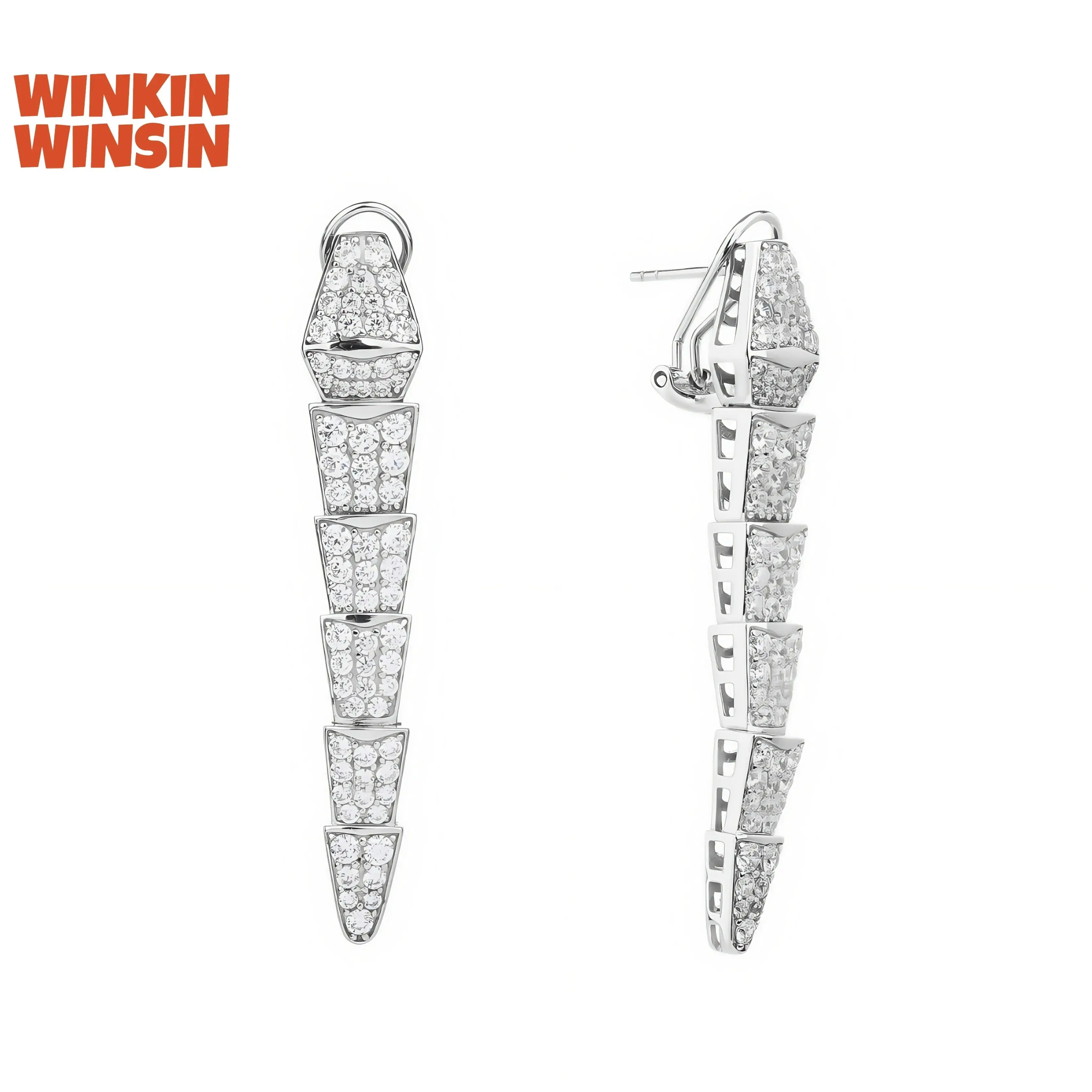 Winkin Winsin Brand MST Top Quality Snake Pendant Earrings 925 Sterling Silver Tassel Stud Drop Earrings For Women Jewelry
Winkin Winsin Brand MST Top Quality Snake Pendant Earrings 925 Sterling Silver Tassel Stud Drop Earrings For Women Jewelry