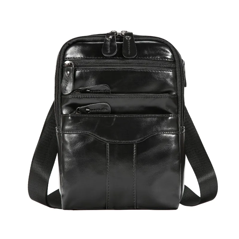Men Crossbody Bag Oil Wax Leather Men's Chest Bag Outdoor Casual Commuting Retro Bags
Men Crossbody Bag Oil Wax Leather Men's Chest Bag Outdoor Casual Commuting Retro Bags