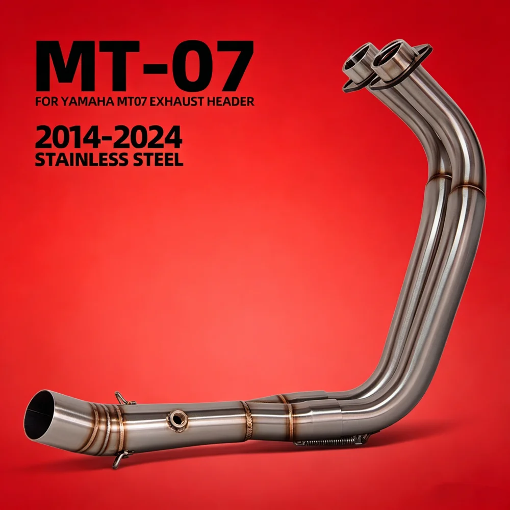 FZ07 exhaust header pipe For Yamaha MT07 FZ07 XSR700 2014-2024 51MM Motorcycle exhaust Rotate front tube moto accessories
FZ07 exhaust header pipe For Yamaha MT07 FZ07 XSR700 2014-2024 51MM Motorcycle exhaust Rotate front tube moto accessories