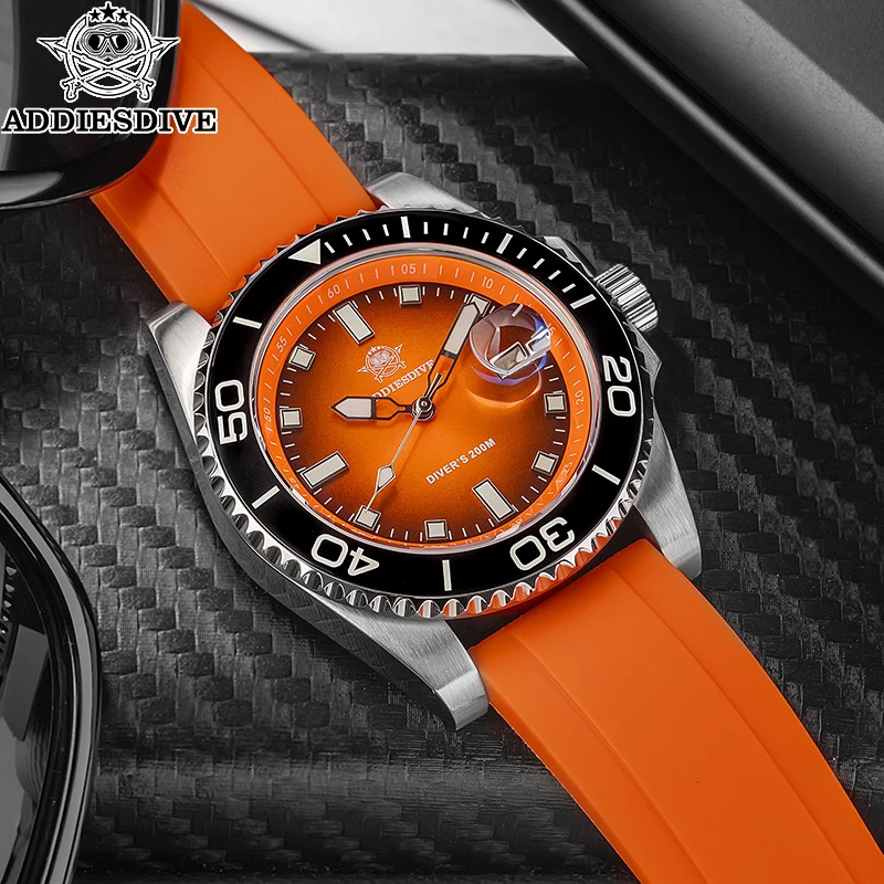 ADDIESDIVE Men's Watch Fashion 41mm Quartz Watch Rotatable Bezel 200m Diver Watch Rubber Strap BGW9 Luminous Watches New AD2089
ADDIESDIVE Men's Watch Fashion 41mm Quartz Watch Rotatable Bezel 200m Diver Watch Rubber Strap BGW9 Luminous Watches New AD2089