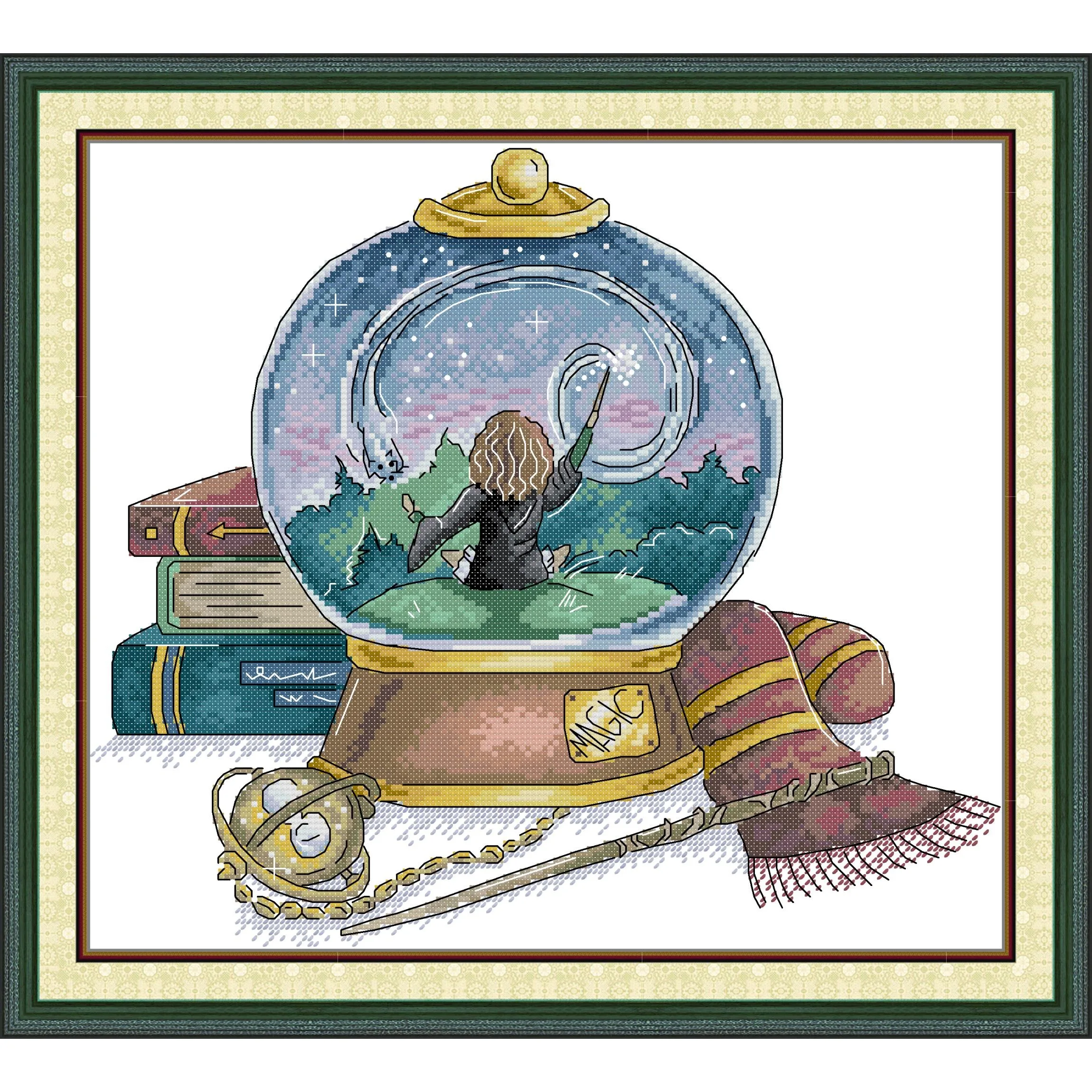 Joy Sunday Pre-printed Cross Stitch Kit Easy Pattern Aida Stamped Fabric Embroidery Set-Magic Crystal Ball 1
Joy Sunday Pre-printed Cross Stitch Kit Easy Pattern Aida Stamped Fabric Embroidery Set-Magic Crystal Ball 1