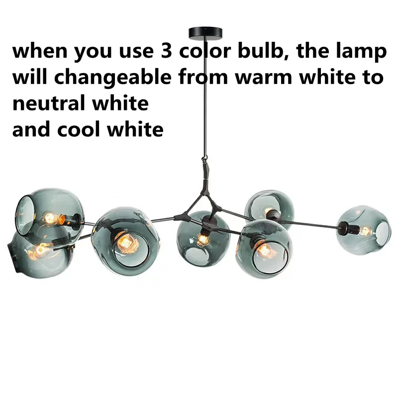 Modern LED Glass Ball Chandelier LOFT Metal Lustre Ceiling Chandeliers Nordic Hanging Lamp for Living Room Indoor Decor Lighting
Modern LED Glass Ball Chandelier LOFT Metal Lustre Ceiling Chandeliers Nordic Hanging Lamp for Living Room Indoor Decor Lighting