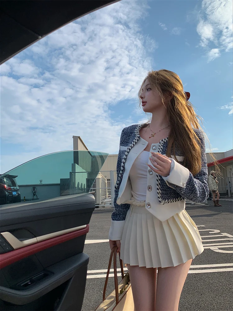 Women Spring Design Patchwork Fashion Jacket Tops French Style Elegant Chic Party Vintage Clothes Short Outwear Coat
Women Spring Design Patchwork Fashion Jacket Tops French Style Elegant Chic Party Vintage Clothes Short Outwear Coat