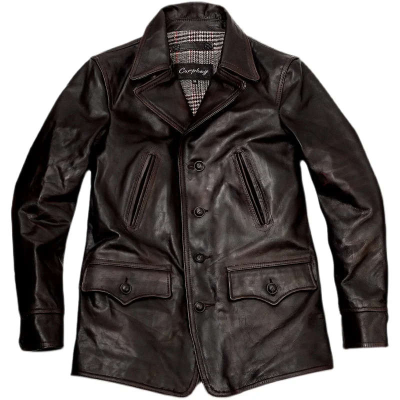 Men's Leather Jacket Horsehide Motorcycle Military Riders Coat Casual Windproof Autumn Winter Vintage Clothes 2022
Men's Leather Jacket Horsehide Motorcycle Military Riders Coat Casual Windproof Autumn Winter Vintage Clothes 2022