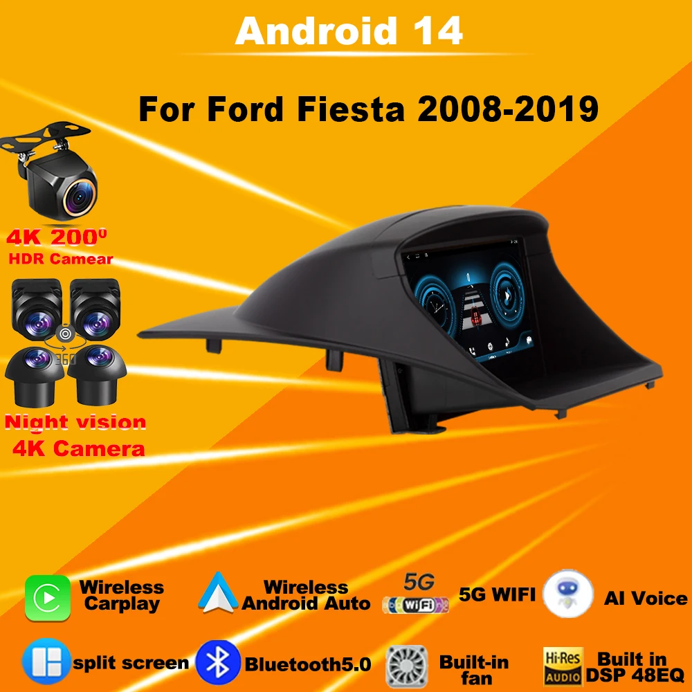 Car Radio For Ford Fiesta 2008-2019 Android 14 Multimedia Video Player Navigation Auto GPS Head 4G Autoradio dvd 2din no 2din
Car Radio For Ford Fiesta 2008-2019 Android 14 Multimedia Video Player Navigation Auto GPS Head 4G Autoradio dvd 2din no 2din