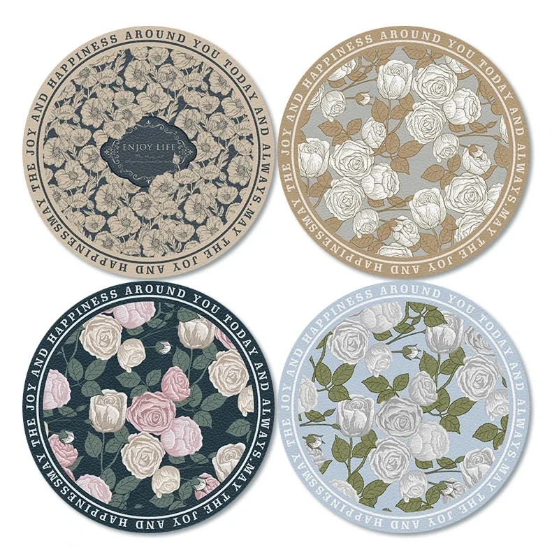 *American light luxury dining table heat insulation pad round small placemat leave-in waterproof and oil-proof
*American light luxury dining table heat insulation pad round small placemat leave-in waterproof and oil-proof