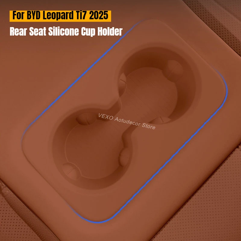 Rear Seat Cup Holder Silicone for BYD Leopard Ti 7 2025 Electric Vehicle Center Console Storage Box Non-slip Insert Cup Holder
Rear Seat Cup Holder Silicone for BYD Leopard Ti 7 2025 Electric Vehicle Center Console Storage Box Non-slip Insert Cup Holder