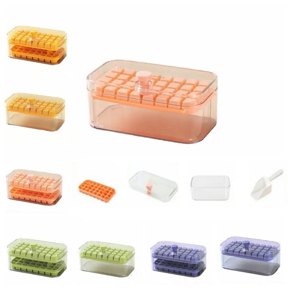 One-button Press Ice Cube Tray with Storage Box 32/64 Grid 1/2 Layers Ice Cube Molds Reusable Press Type Ice Box Maker Juice
One-button Press Ice Cube Tray with Storage Box 32/64 Grid 1/2 Layers Ice Cube Molds Reusable Press Type Ice Box Maker Juice