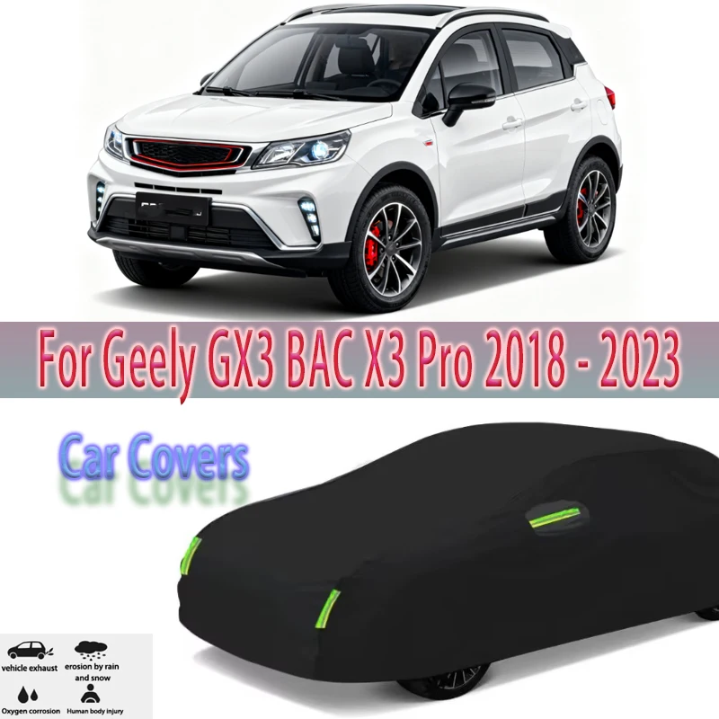 For Geely GX3 BAC X3 Pro 2018 - 2023 2022 Outdoor Protection Full Car Covers Snow Cover Sunshade Waterproof Dustproof Exterior
For Geely GX3 BAC X3 Pro 2018 - 2023 2022 Outdoor Protection Full Car Covers Snow Cover Sunshade Waterproof Dustproof Exterior
