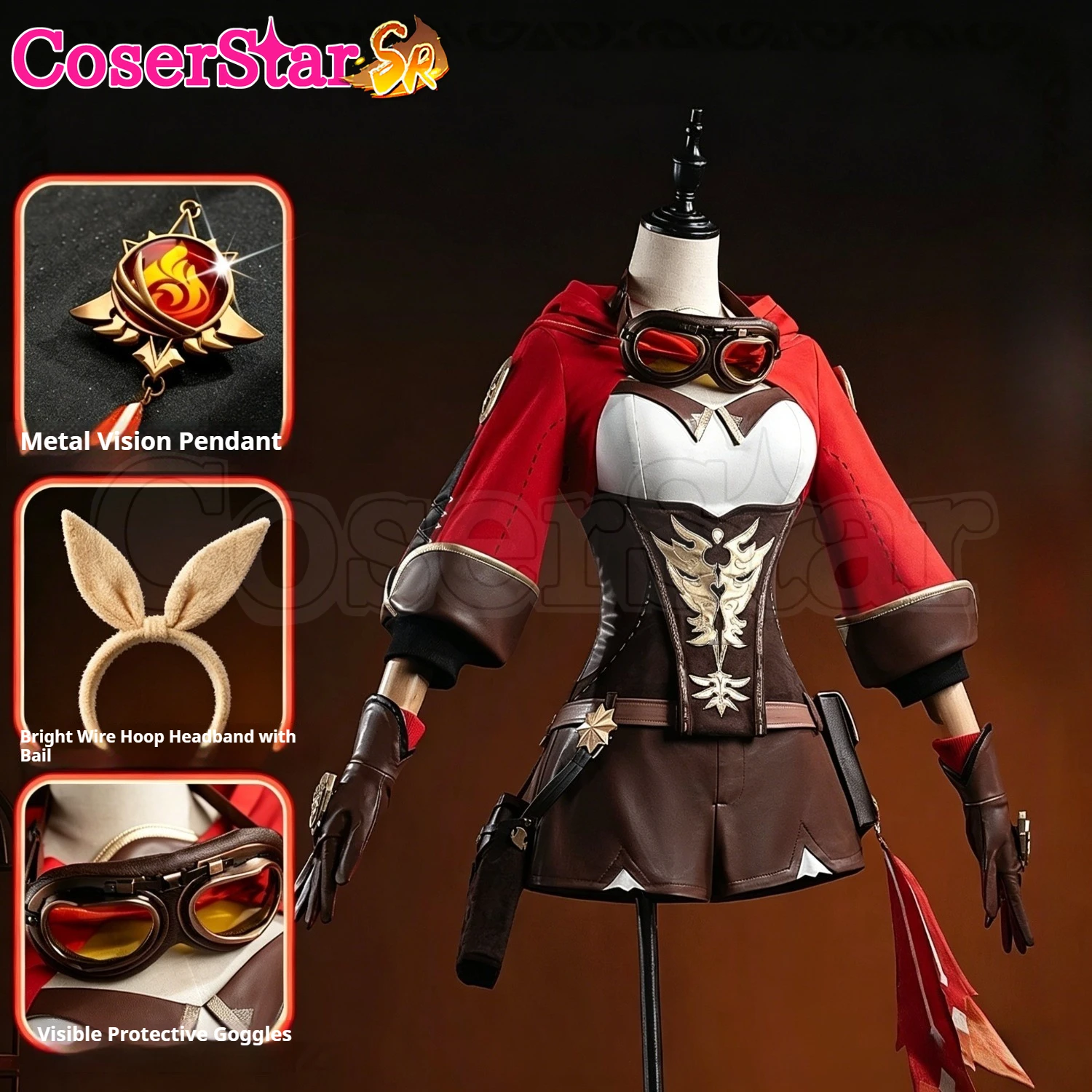 CoserStar-SR GenshinImpact Amber Cosplay Costume Outfit Halloween Carnival Anime Game Role Play Uniform
CoserStar-SR GenshinImpact Amber Cosplay Costume Outfit Halloween Carnival Anime Game Role Play Uniform