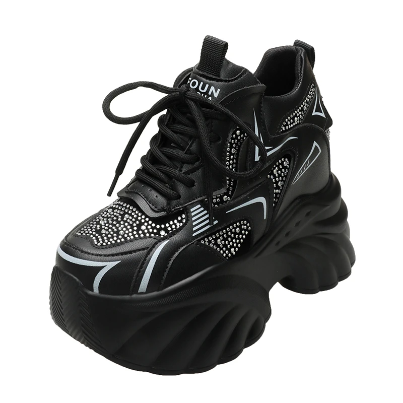 10CM Heels Chunky Sneakers Spring Autumn Women Thick leather Shoes Comfortable Casual Leather Shoes Fashion Bling Leather Shoes
10CM Heels Chunky Sneakers Spring Autumn Women Thick leather Shoes Comfortable Casual Leather Shoes Fashion Bling Leather Shoes