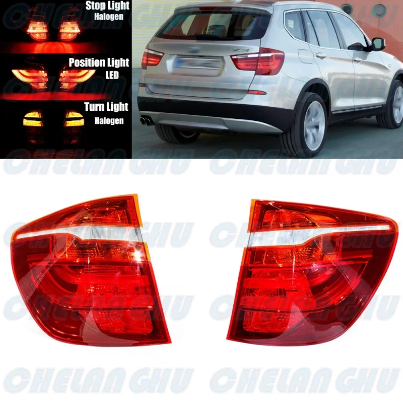 Pair Outer Side Tail Rear Lamp Light 63217220241 63217220242 For BMW X3 F25 2011 2012 2013 2014 2015 2016
Pair Outer Side Tail Rear Lamp Light 63217220241 63217220242 For BMW X3 F25 2011 2012 2013 2014 2015 2016