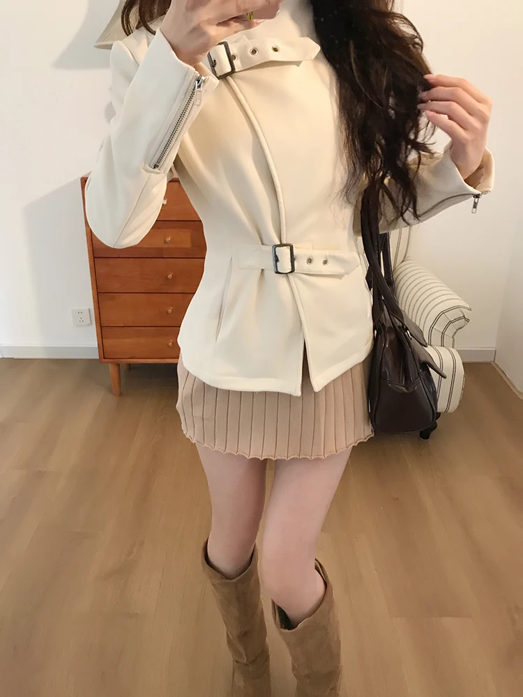 Korean Style Short Stand Collar Jacket Women's Autumn Winter Slimming Waistcoat Base Dress Set High Waist Long Sleeve
Korean Style Short Stand Collar Jacket Women's Autumn Winter Slimming Waistcoat Base Dress Set High Waist Long Sleeve