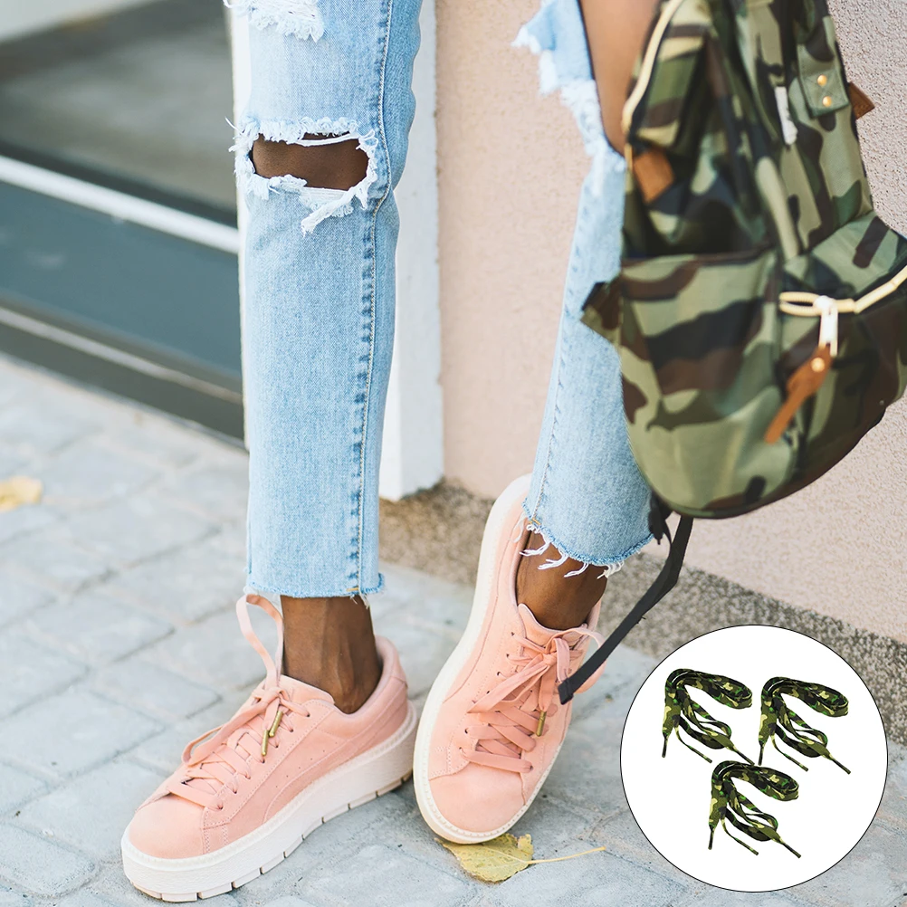 3pcs Camouflage Shoelaces Pattern Flat Design Polyester Shoe Laces For Sneakers Sport Shoe Accessories Replacement
3pcs Camouflage Shoelaces Pattern Flat Design Polyester Shoe Laces For Sneakers Sport Shoe Accessories Replacement
